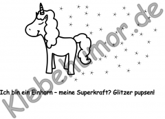 Ich bin ein Einhorn - meine Superkraft? Glitzer pupsen!